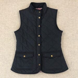 Savile Row Quilted Nylon Vest Navy Blue